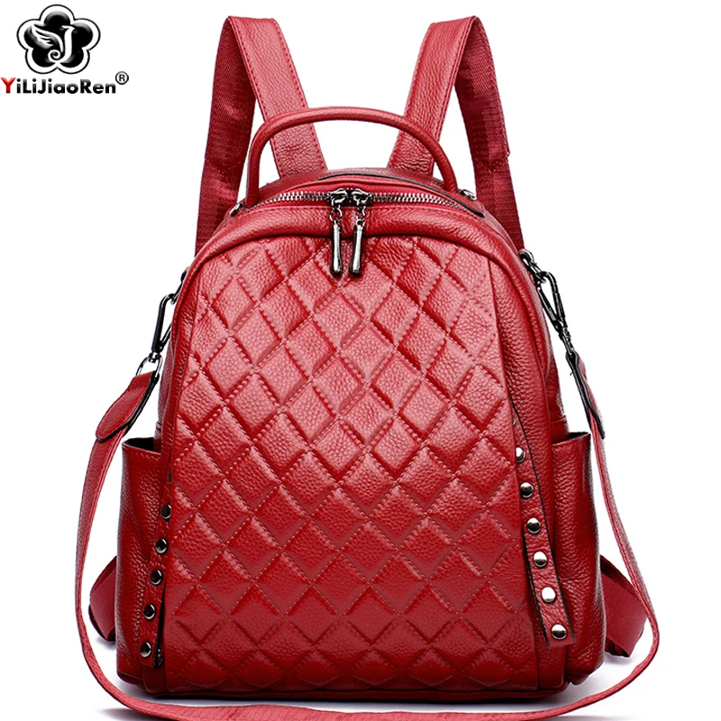 Luxury Bags With Zipper - Ransel Kulit Asli Tas Bahu Wanita