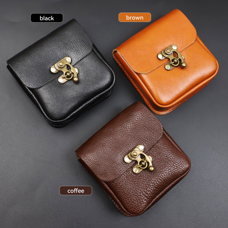 Key Holder Leather Pouch - Tas Pinggang Kecil Kulit Sapi Lembut,