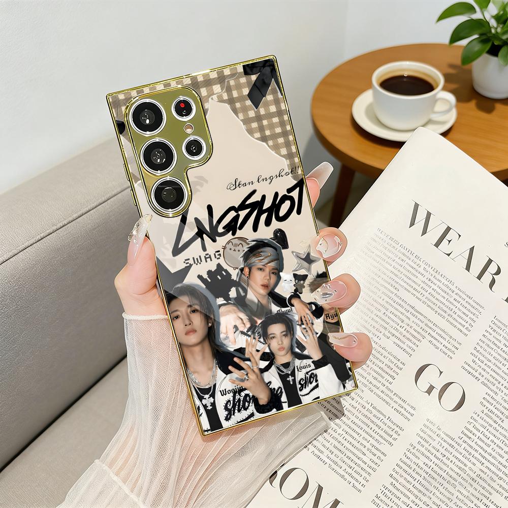 Luxury Bags Quotes - Casing Ponsel Kpop Band L-LNGSHOT Mewah