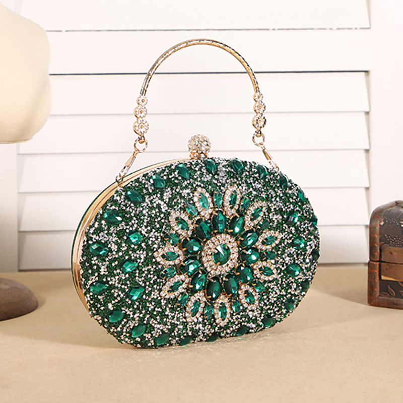 Luxury Bags Green - Tas Clutch Malam untuk Pesta Pernikahan