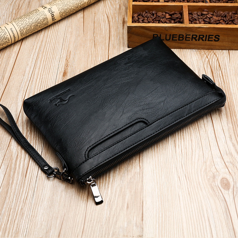 Key Holder Leather Pouch - Tas Clutch Bisnis Berkualitas Tinggi PU,