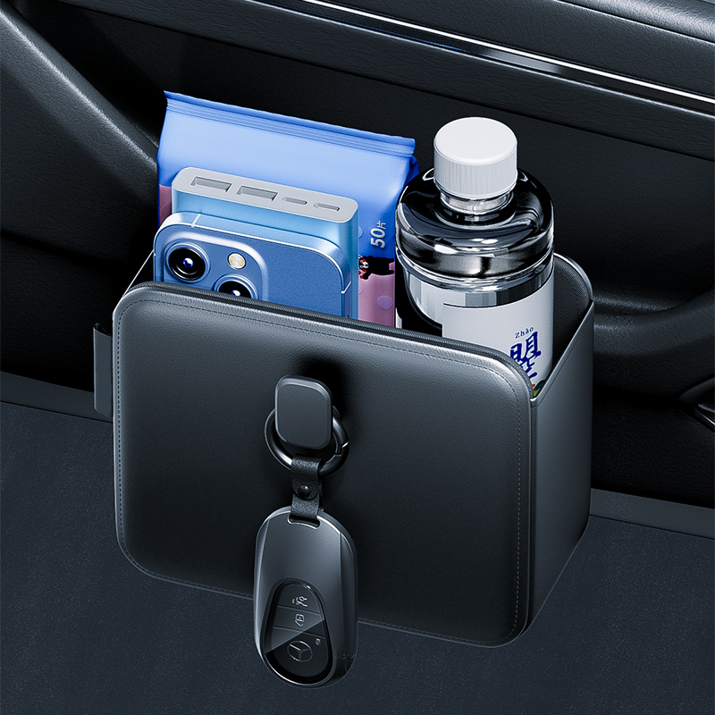 Key Holder Leather Pouch - Kantong Penyimpanan Pintu Mobil Tempat Cangkir