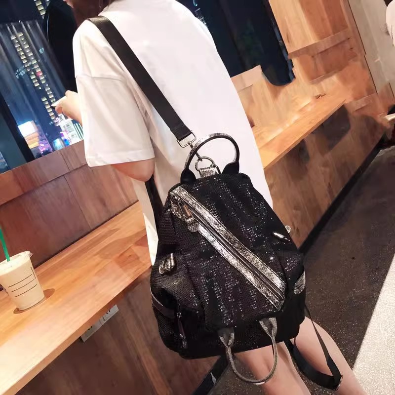 Tas punggung payet nilon wanit - Luxury Bags With Zipper ulasan dan harga