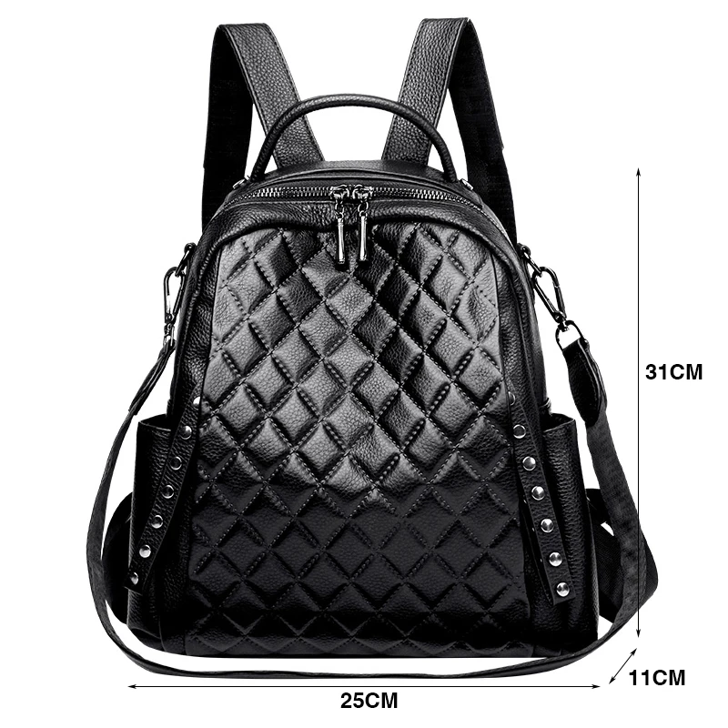 Ransel Kulit Asli Tas Bahu Wan - Luxury Bags With Zipper ulasan dan harga