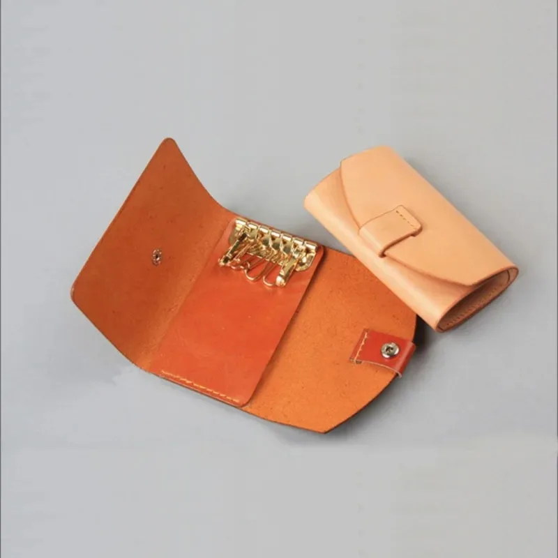 1 Buah Dompet Baris Kunci 6 Ka - Key Holder Leather Pouch ulasan dan harga