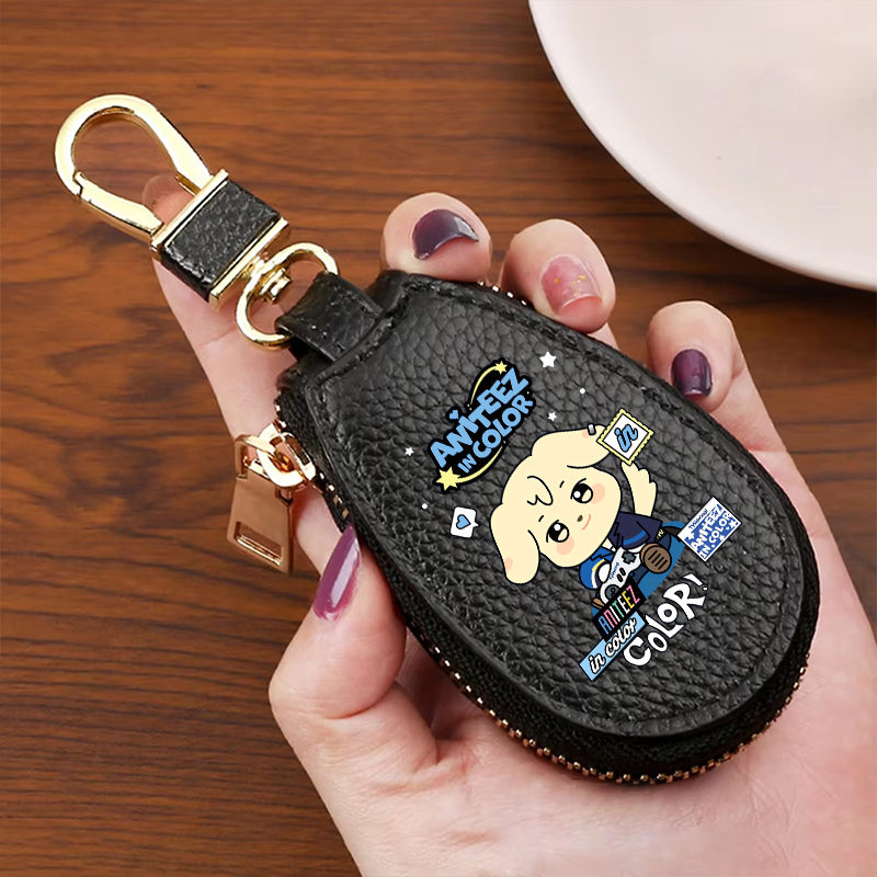 Dompet Kunci Kulit ATEEZ denga - Key Holder Leather Pouch ulasan dan harga