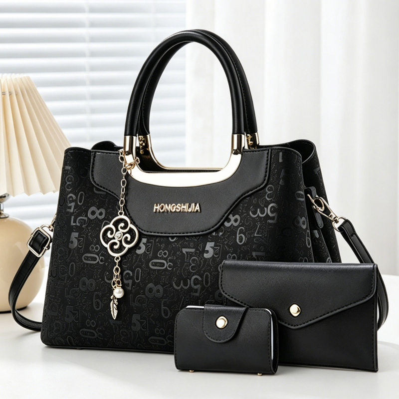 Set Tas Tangan Wanita 3-in-1,  - Luxury Bags With Zipper ulasan dan harga