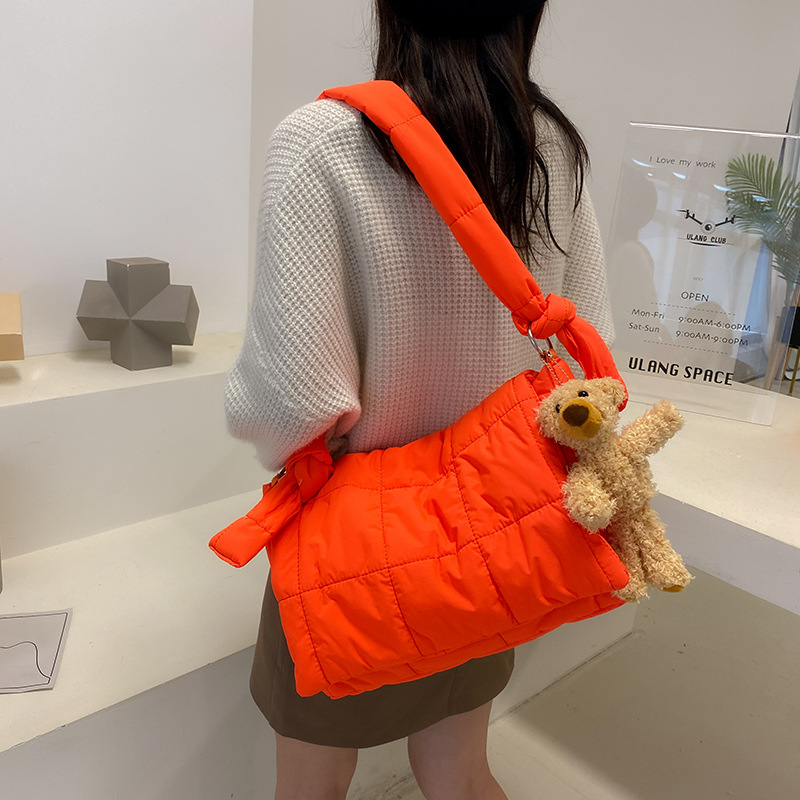 Tas Kurir Wanita Katun Musim D - Luxury Bags Green ulasan dan harga