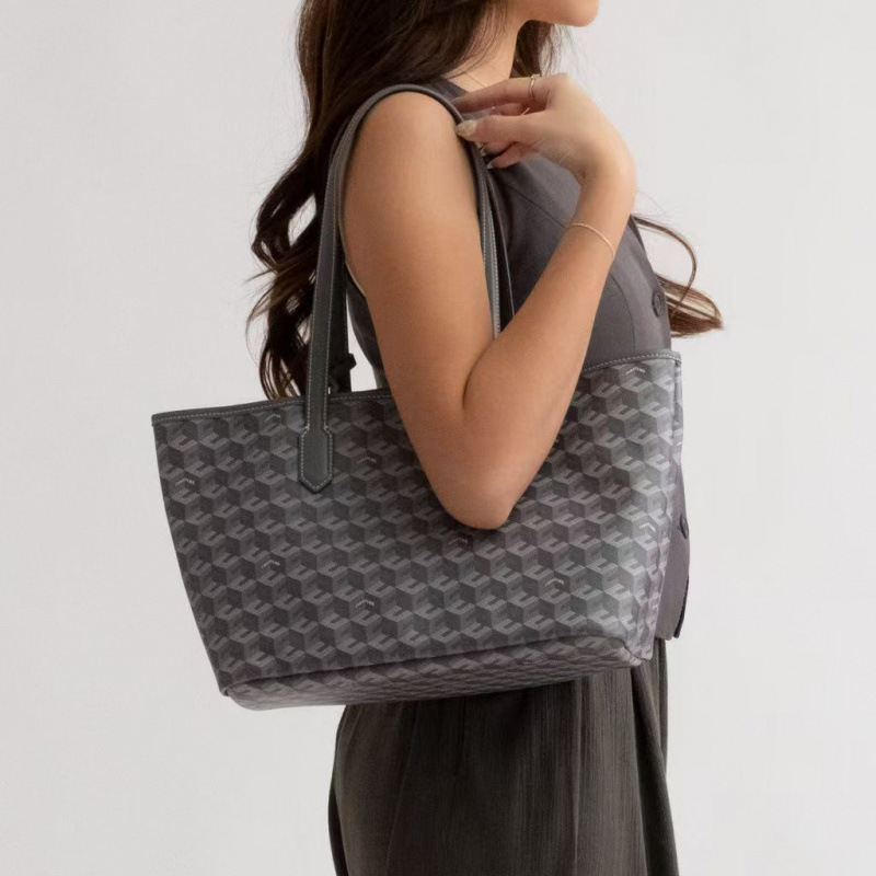 Tas Tote Cetak Geometris Kapas - Luxury Bags Goyard ulasan dan harga