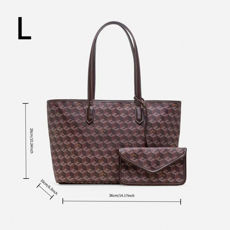 Tas Tote Cetak Geometris Kapas - Luxury Bags Goyard ulasan dan harga
