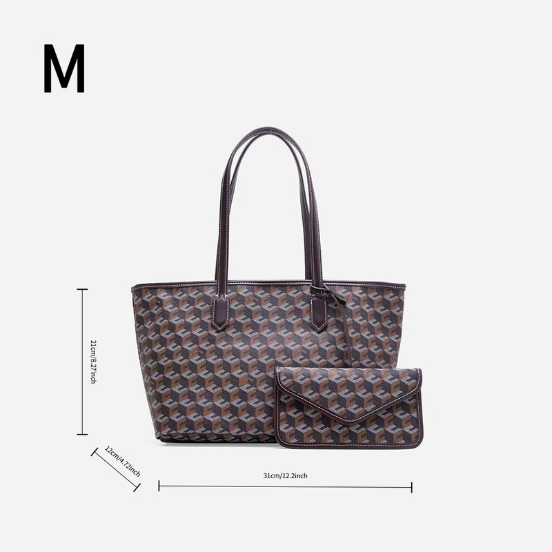 Tas Tote Cetak Geometris Kapas - Luxury Bags Goyard ulasan dan harga