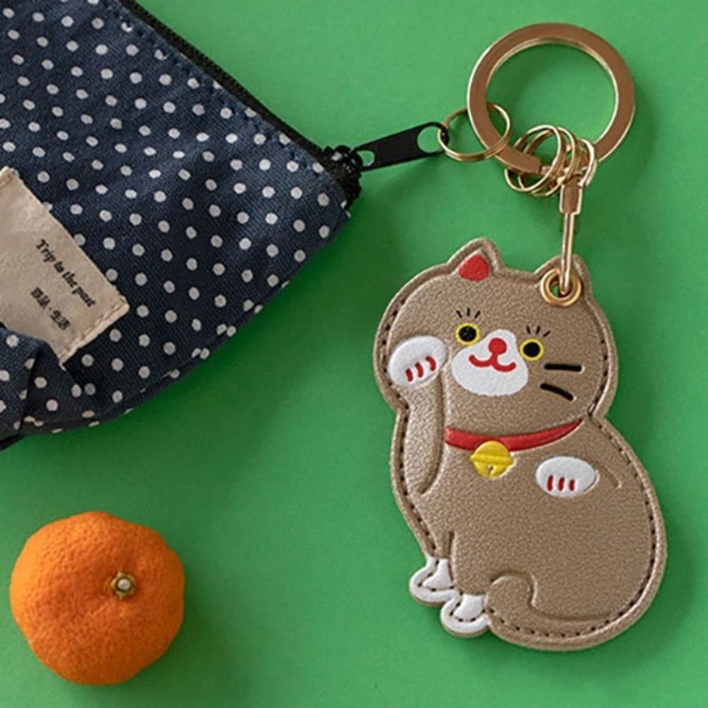 Tempat Kartu Akses Kucing Kart - Key Holder Leather Pouch ulasan dan harga