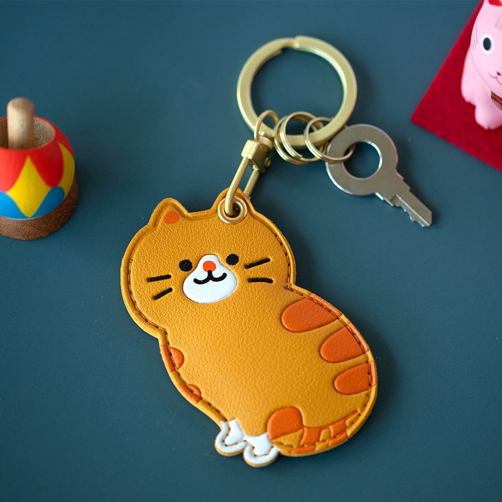 Tempat Kartu Akses Kucing Kart - Key Holder Leather Pouch ulasan dan harga