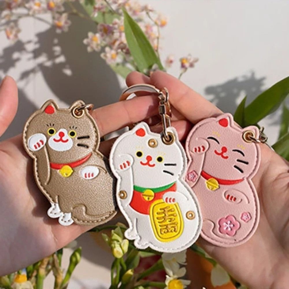 Tempat Kartu Akses Kucing Kart - Key Holder Leather Pouch ulasan dan harga
