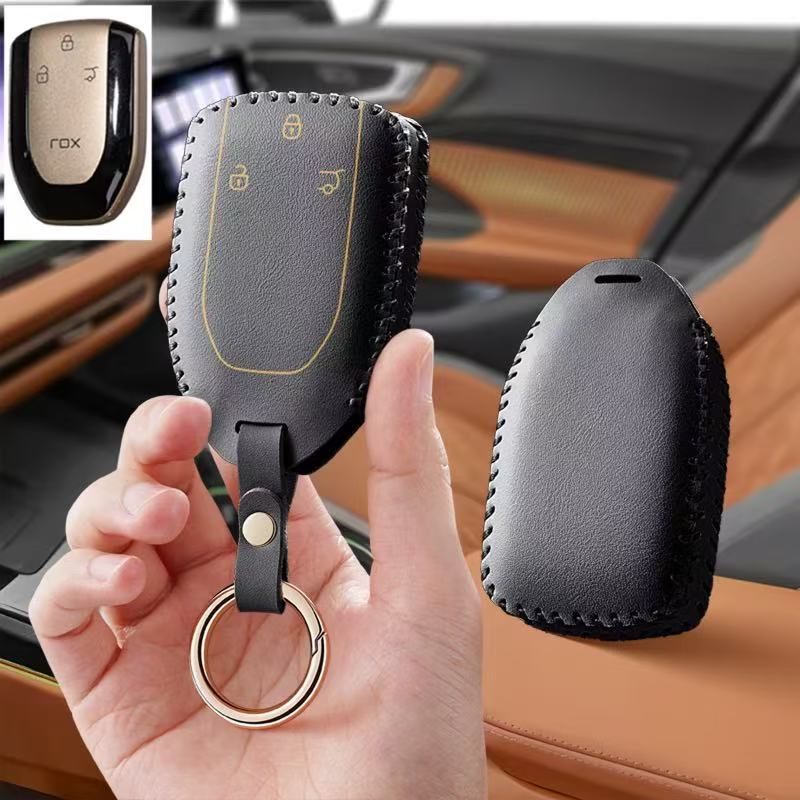 Aksesori Mobil Casing Kunci Pe - Key Holder Leather Pouch ulasan dan harga