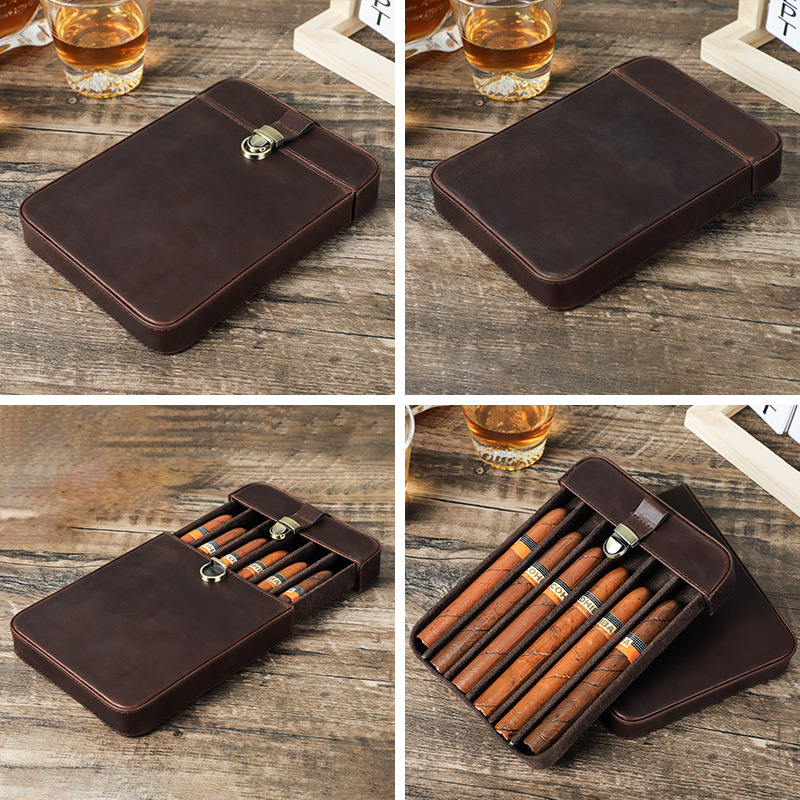 Kotak Cerutu Portabel Kulit As - Luxury Bags Leather ulasan dan harga