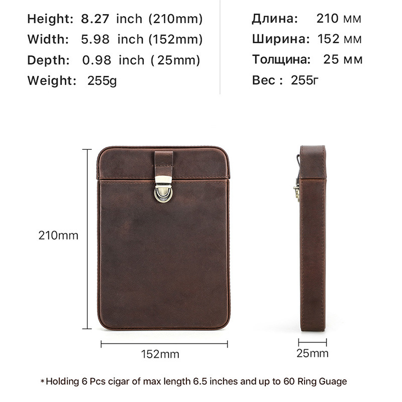 Kotak Cerutu Portabel Kulit As - Luxury Bags Leather ulasan dan harga