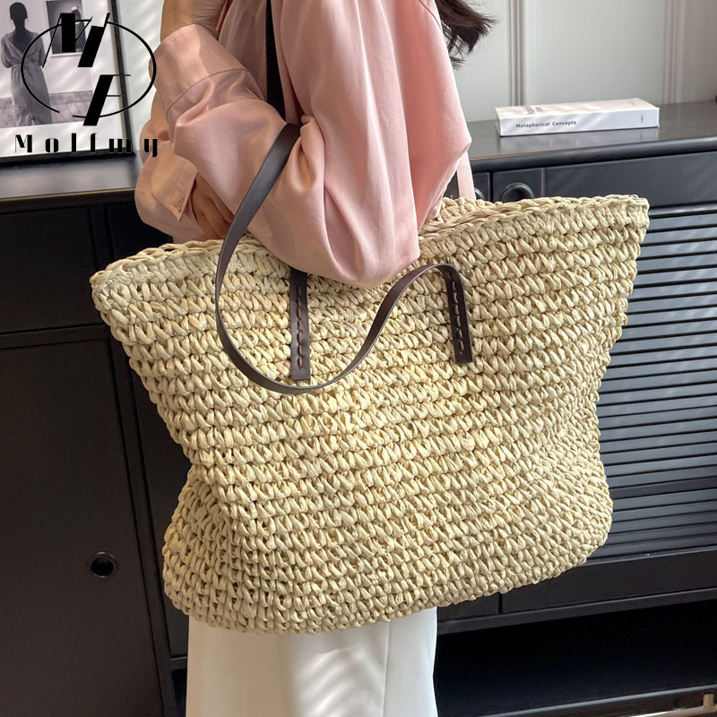 Tas Tote Anyaman Jerami, Tas T - Luxury Bags Made ulasan dan harga