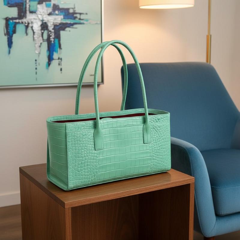 Tas Kulit Motif Buaya Mewah, T - Luxury Bags Green ulasan dan harga