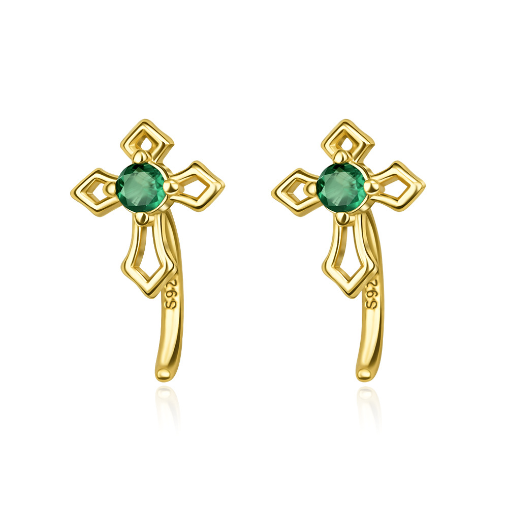 Anting Ular Cz Hijau Berlapis  - Luxury Bags Cz ulasan dan harga