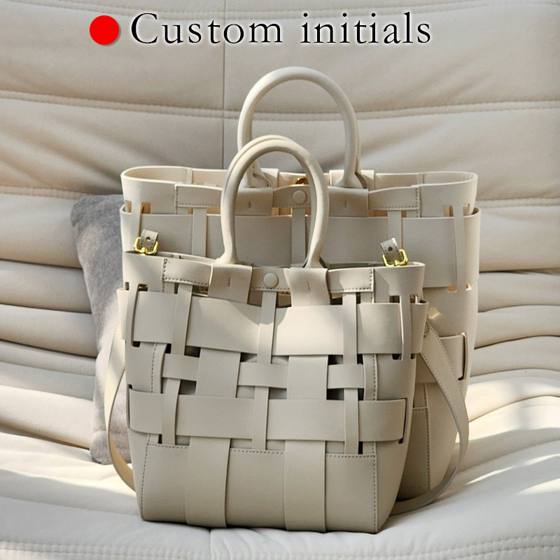 Tas Tote Kulit Asli Inisial Ku - Luxury Bags Made ulasan dan harga
