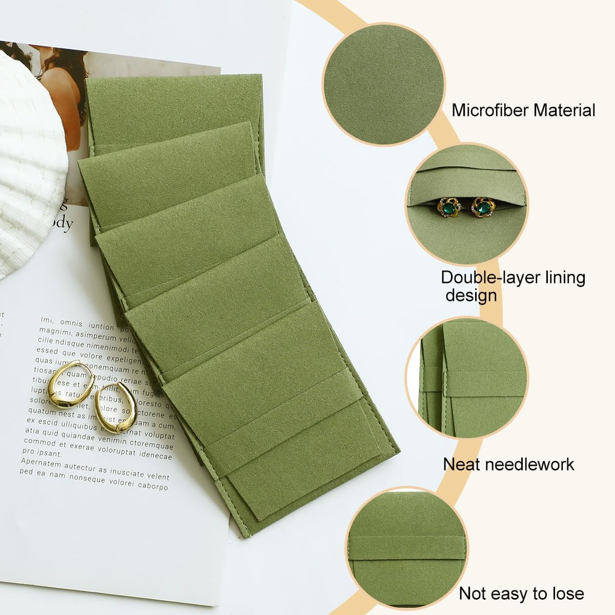 40 Buah Kantong Perhiasan Sera - Luxury Bags Green ulasan dan harga