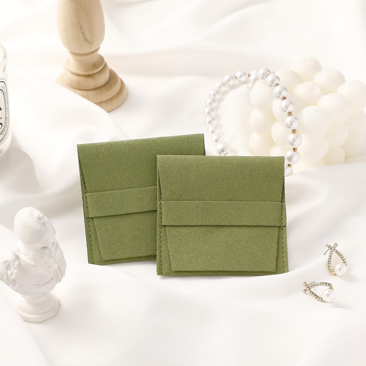 40 Buah Kantong Perhiasan Sera - Luxury Bags Green ulasan dan harga