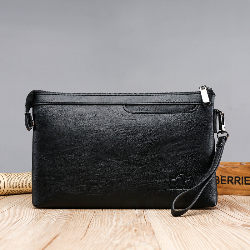 Tas Clutch Pria Desain Merek P - Key Holder Leather Pouch ulasan dan harga