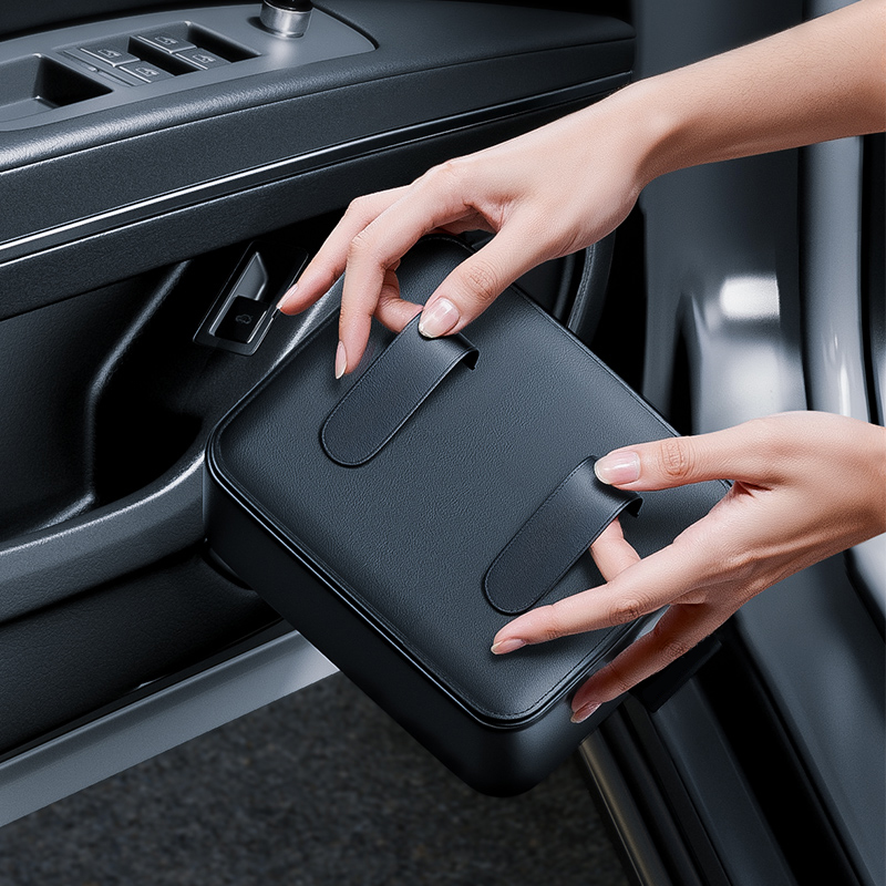 Kantong Penyimpanan Pintu Mobi - Key Holder Leather Pouch ulasan dan harga