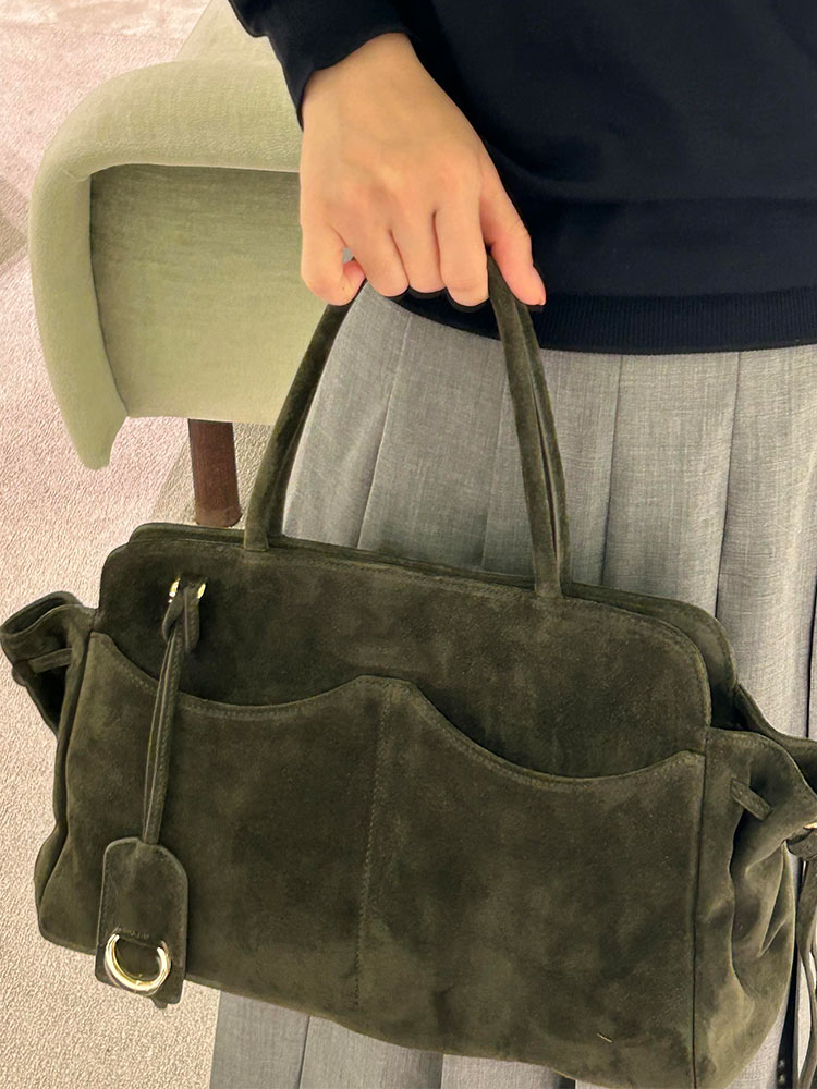 Tas Tote Kapasitas Besar Bahan - Luxury Bags Green ulasan dan harga
